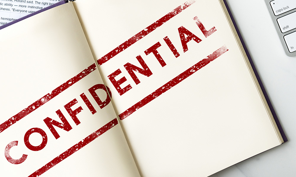 informações confidenciais